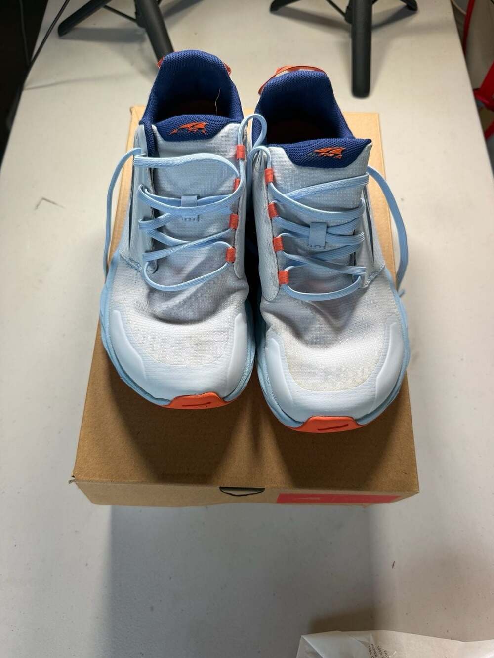 Altra Running Shoes White Light Blue Orange